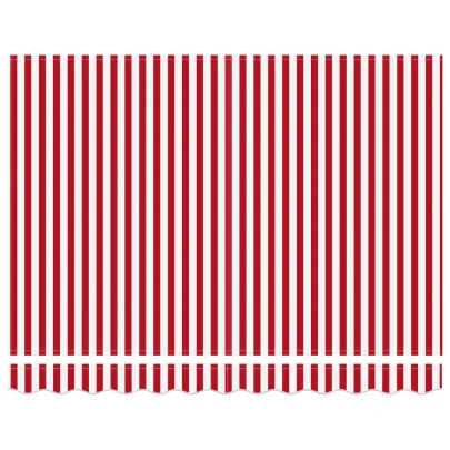 Markiză Manuală Retractabilă Roșie-Albă 300x250 cm