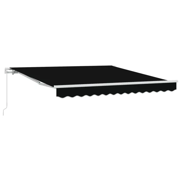 Marchiză retractabilă manuală 300x250 cm - Negru