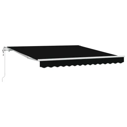 Marchiză Automată Exterior 3x2.5 m - Negru | vidaXL