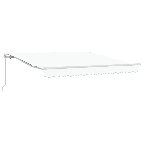 Marchiză Manuală Retractabilă Albă 300x250 cm - UMBRĂ EXTERIOARĂ