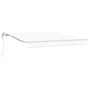 Pânză Marchiză Retractabilă Albă 300x250 cm - Material Acrilic 2