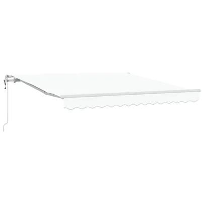 Pânză Marchiză Retractabilă Albă 300x250 cm - Material Acrilic