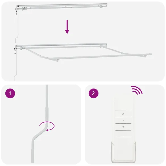 Pânză Marchiză Retractabilă Albă 300x250 cm - Material Acrilic