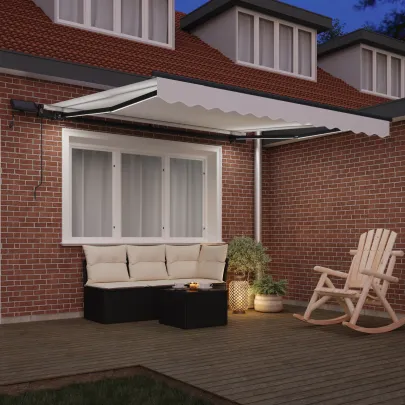Marchiză Retractabilă cu LED pentru Exterior 3x2.5 m