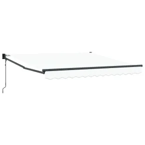 Marchiză Retractabilă Automată Albă 3x2.5m - Umbră Exterior 2