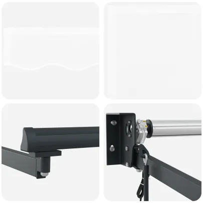 Marchiză Retractabilă Automată Albă 3x2.5m - Umbră Exterior