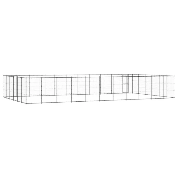 Padoc Câini Exterior 80m² Oțel | Livrare Gratuită