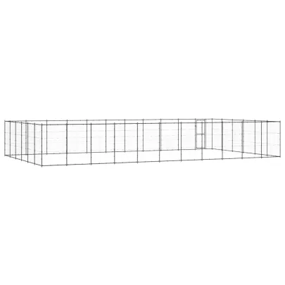 Padoc Câini Exterior 80m² Oțel | Livrare Gratuită