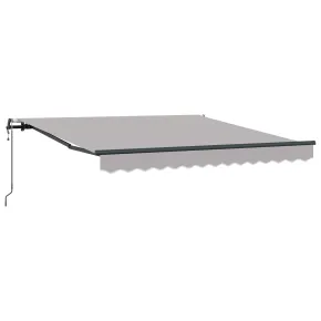 Marchiză Automată Retractabilă Gri 300x250 cm | vidaXL 2