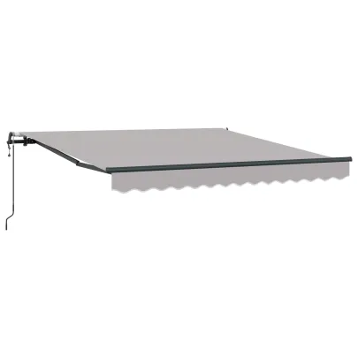 Marchiză Automată Retractabilă Gri 300x250 cm | vidaXL