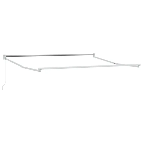 Marchiză Verde-Alb Retractabilă 300x250 cm - Pânză Înlocuire