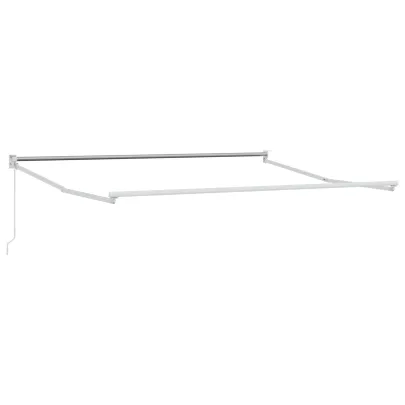 Marchiză Verde-Alb Retractabilă 300x250 cm - Pânză Înlocuire