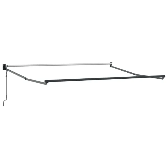 Marchiză Retractabilă Verde-Alb 300x250 cm - Material Umbră