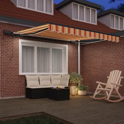 Marchiză Retractabilă cu LED pentru Exterior 350x250 cm