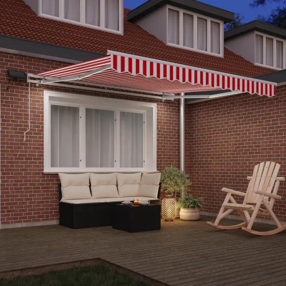 Marcă retractabilă LED exterior 350x250 cm | vidaXL