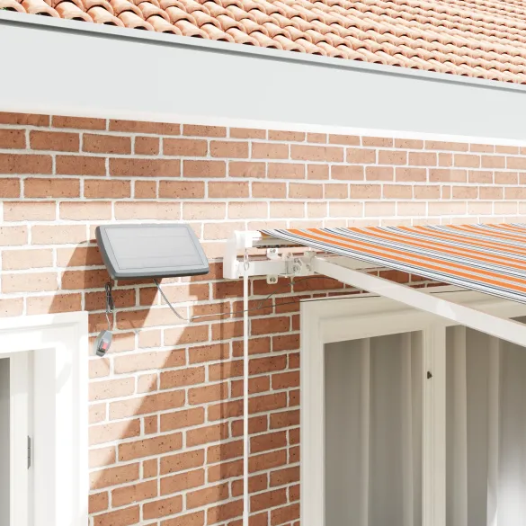 Marchiză Retractabilă cu LED pentru Exterior - vidaXL