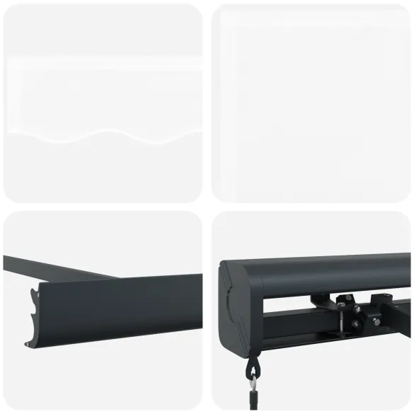 Marquiza Retractabilă Alb 350x250 cm - Țesătură Înlocuire