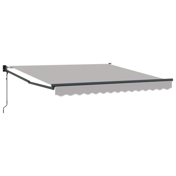 Marchiză Retractabilă Automată Gri 350x250 cm - Material Înlocuire