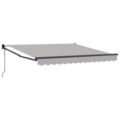Marchiză Retractabilă Automată Gri 350x250 cm - Material Înlocuire