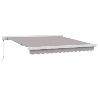 Marchiză Manuală Retractabilă Gri 350x250 cm - Cadru Înlocuire