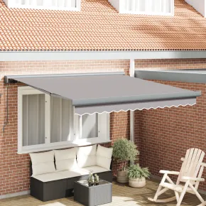 Marchiză Manuală Retractabilă Gri 350x250 cm - Material Înlocuire