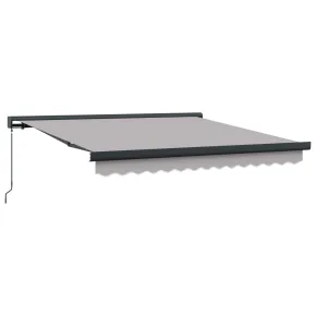 Marchiză Manuală Retractabilă Gri 350x250 cm - Material Înlocuire 2