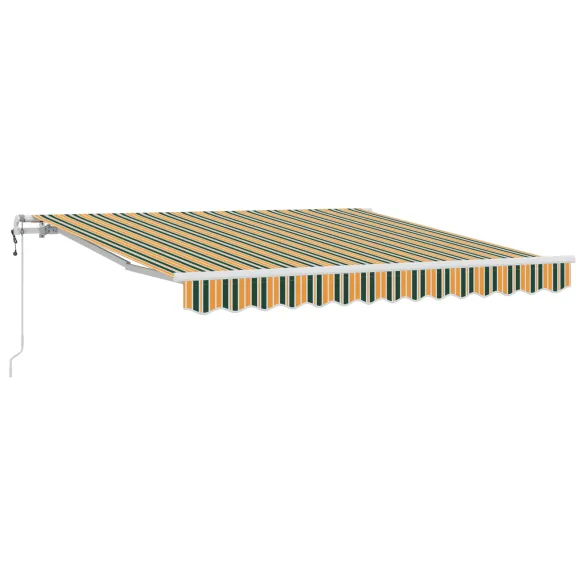 Marchează retractabilă automată verde-galben 350x250 cm