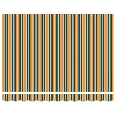 Marchează retractabilă automată verde-galben 350x250 cm