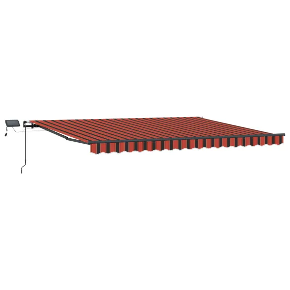 Marchiză Retractabilă cu LED Portocalie-MarO 400x300cm