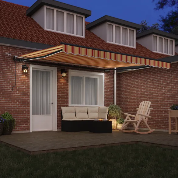 Markiză Retractabilă Automată cu LED 400x300 cm | vidaXL