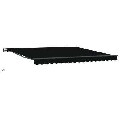 Marchiză Manuală Retractabilă 4x3 m Negru - Material Schimb