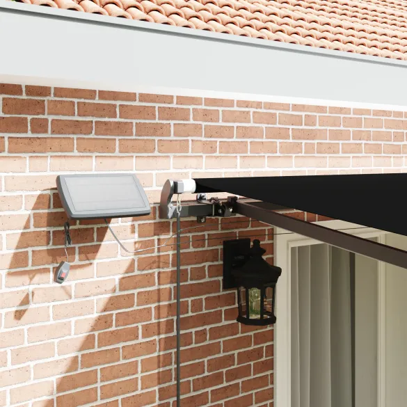 Marchiză Retractabilă Manuală cu LED 400x300 cm | vidaXL