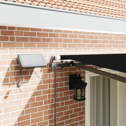 Marchiză Retractabilă Manuală cu LED 400x300 cm | vidaXL