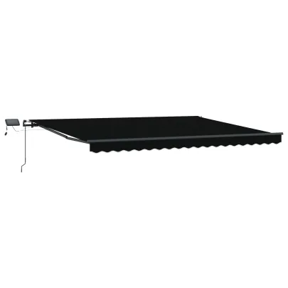 Marchiză Retractabilă Manuală cu LED 400x300 cm | vidaXL