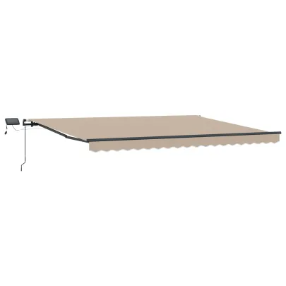 Marchiză Retractabilă cu LED Bej 400x300 cm - Material Schimb
