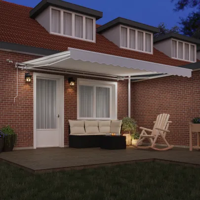 Marchiză Automată cu LED 4x3m - Ușoară și Rezistentă | vidaXL