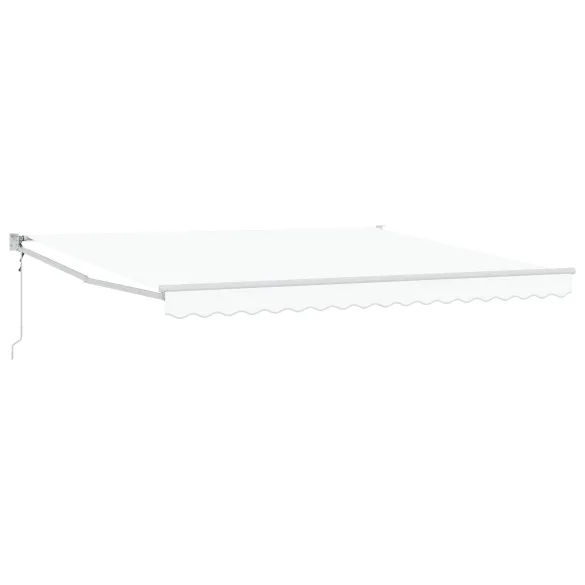 Markiză Automată Alb 400x300 cm - Material Poliester Exterior