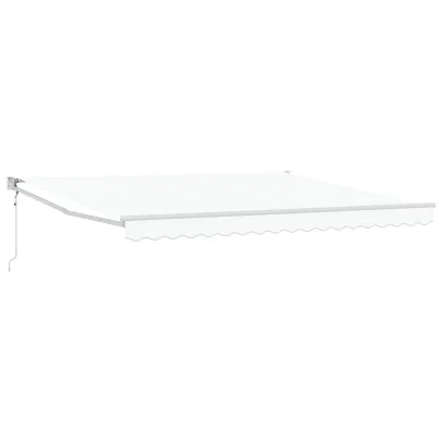 Markiză Automată Alb 400x300 cm - Material Poliester Exterior