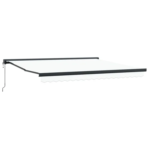 Marchiză Automată Albă 400x300 cm - Umbră Exterior