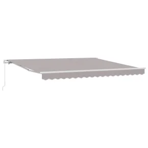 Marchiză Retractabilă Gri 400x300 cm - Material Umbră Exterior 2