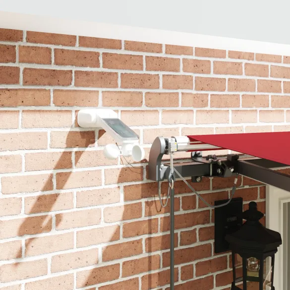 Marciză Automată cu LED Roșie 4x3 m - Umbră și Stil | vidaXL