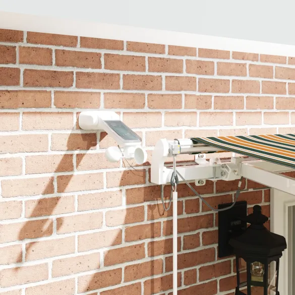 Marchiză Automată cu LED 400x300 cm - Material Verde | vidaXL