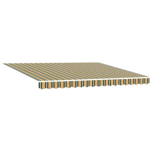 Marchiză Automată cu LED 400x300 cm - Material Verde | vidaXL