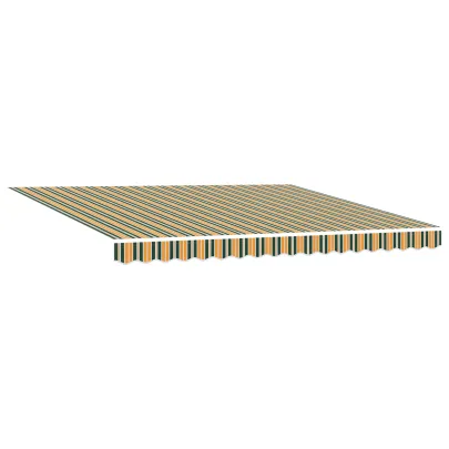 Marchiză Automată cu LED 400x300 cm - Material Verde | vidaXL
