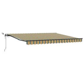 Markiză Automată Retractabilă cu LED 400x300cm - Verde 2