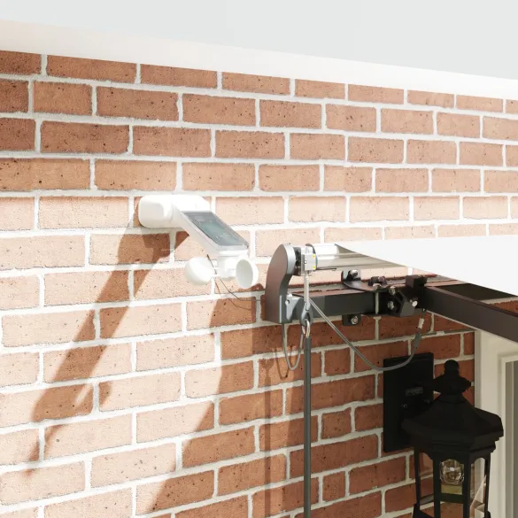 Marchiză Retractabilă Automată cu LED 400x350 cm Alb