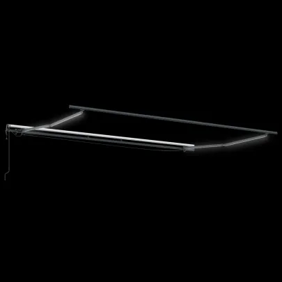 Marchiză Retractabilă Automată cu LED 400x350 cm Alb