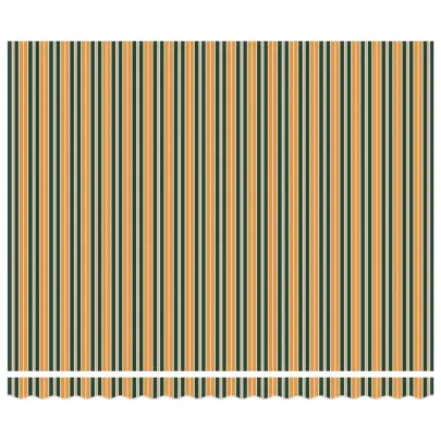 Marchiză Automată Exterior 400x350 cm - Verde/Galben | vidaXL
