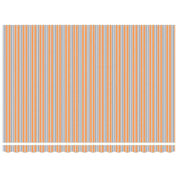 Marchiză Retractabilă Manuală 450x300 cm - Dungi Portocaliu