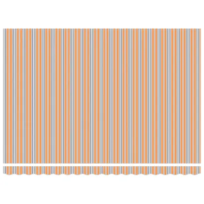 Marchiză Retractabilă Manuală 450x300 cm - Dungi Portocaliu